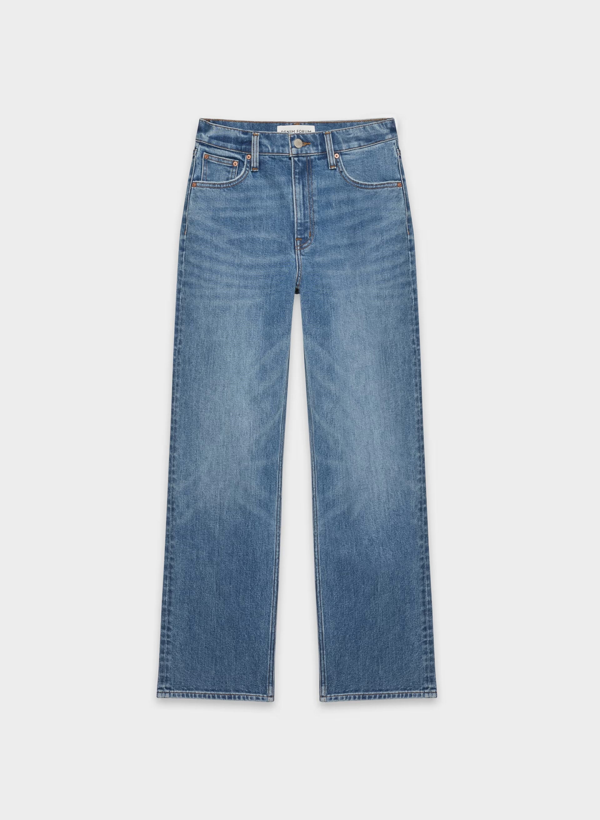 Denim Forum The Arlo Hi-Rise Straight Jean - 5 YRS KISS N TELL BLEU