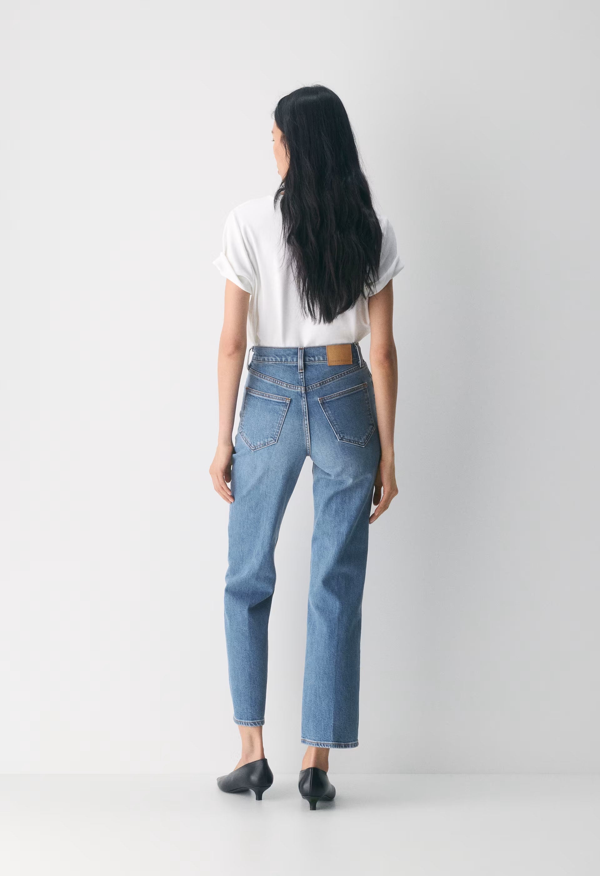 Denim Forum The Arlo Hi-Rise Straight Jean - 5 YRS KISS N TELL BLEU