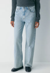 Denim Forum The Farrah Hi-Rise Wide Jean - 15 YRS BRL THR BLEU