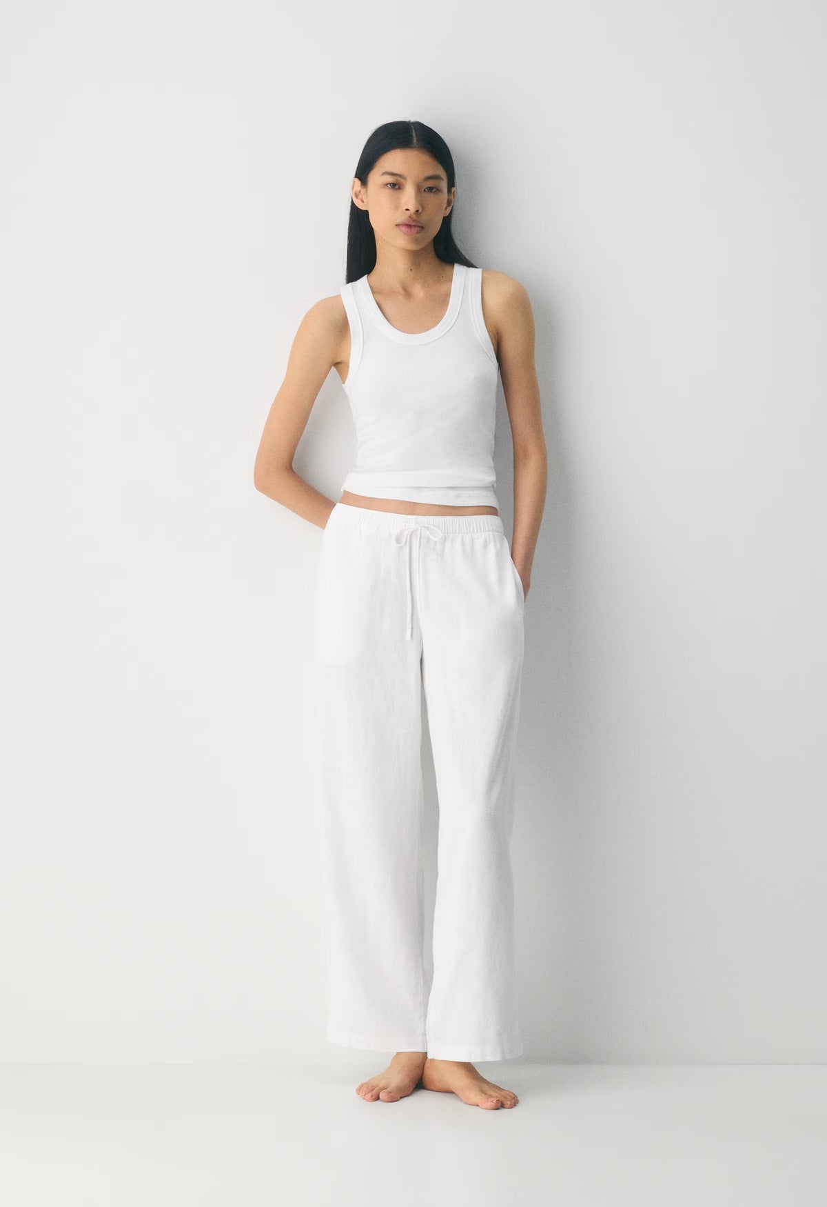 Sontag Linen Pant - WHITE