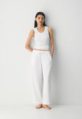 Sontag Linen Pant - WHITE