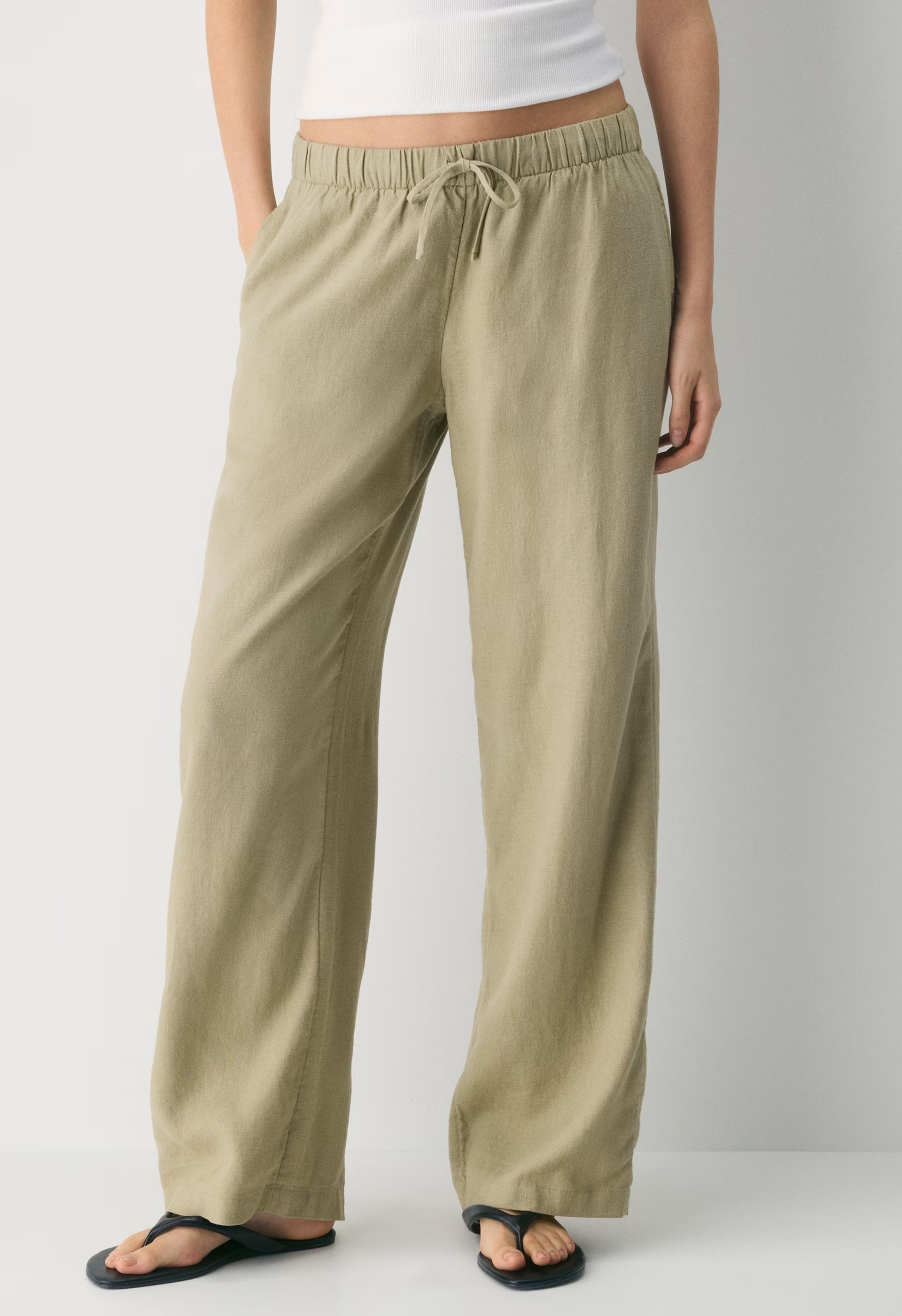 Sontag Linen Pant - MARTINI OLIVE