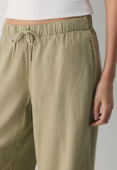 Sontag Linen Pant - MARTINI OLIVE