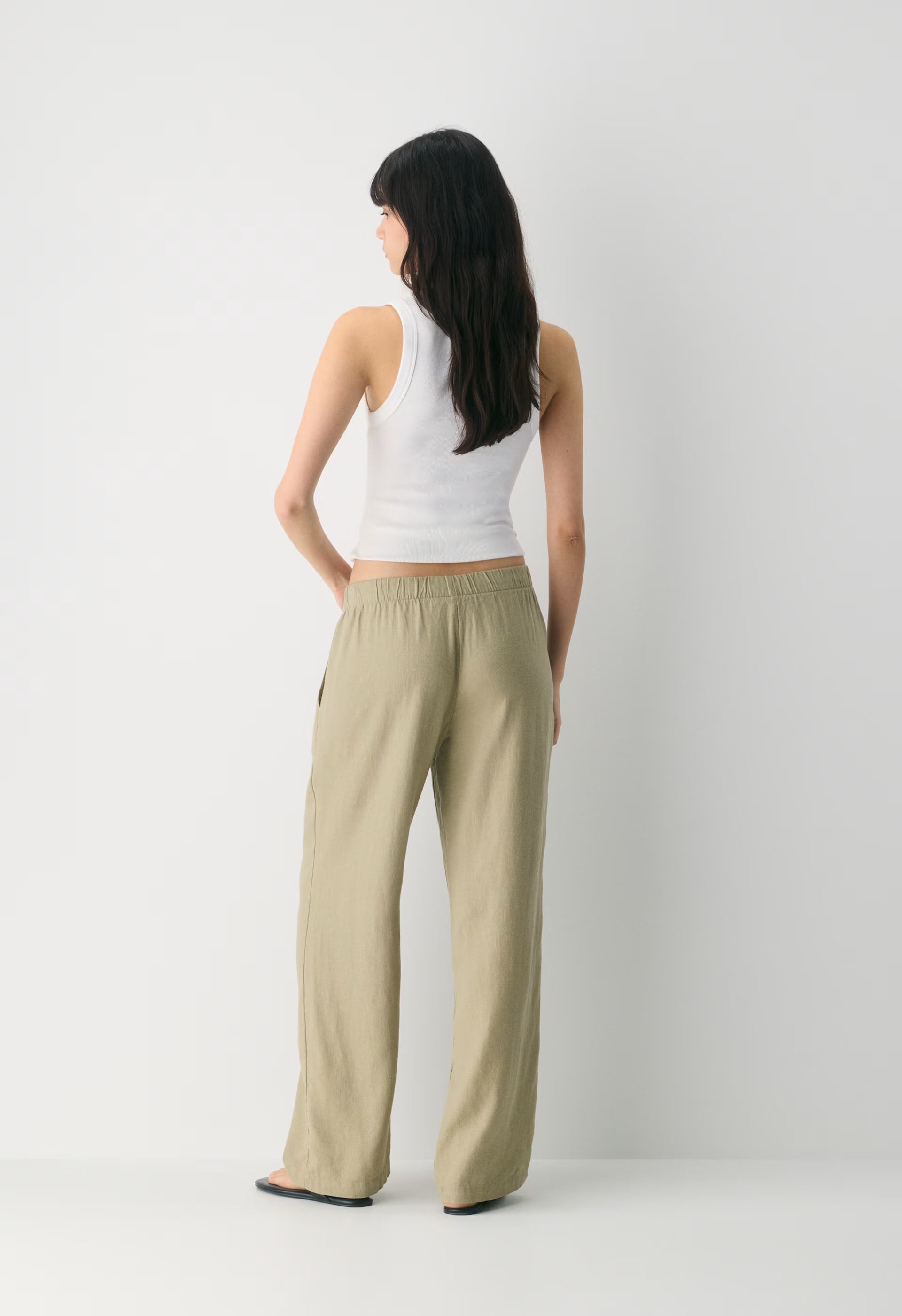 Sontag Linen Pant - MARTINI OLIVE