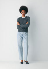 Denim Forum The '90s Marlo Hi-Rise Baggy Jean - 15 YRS BRL THR BLEU