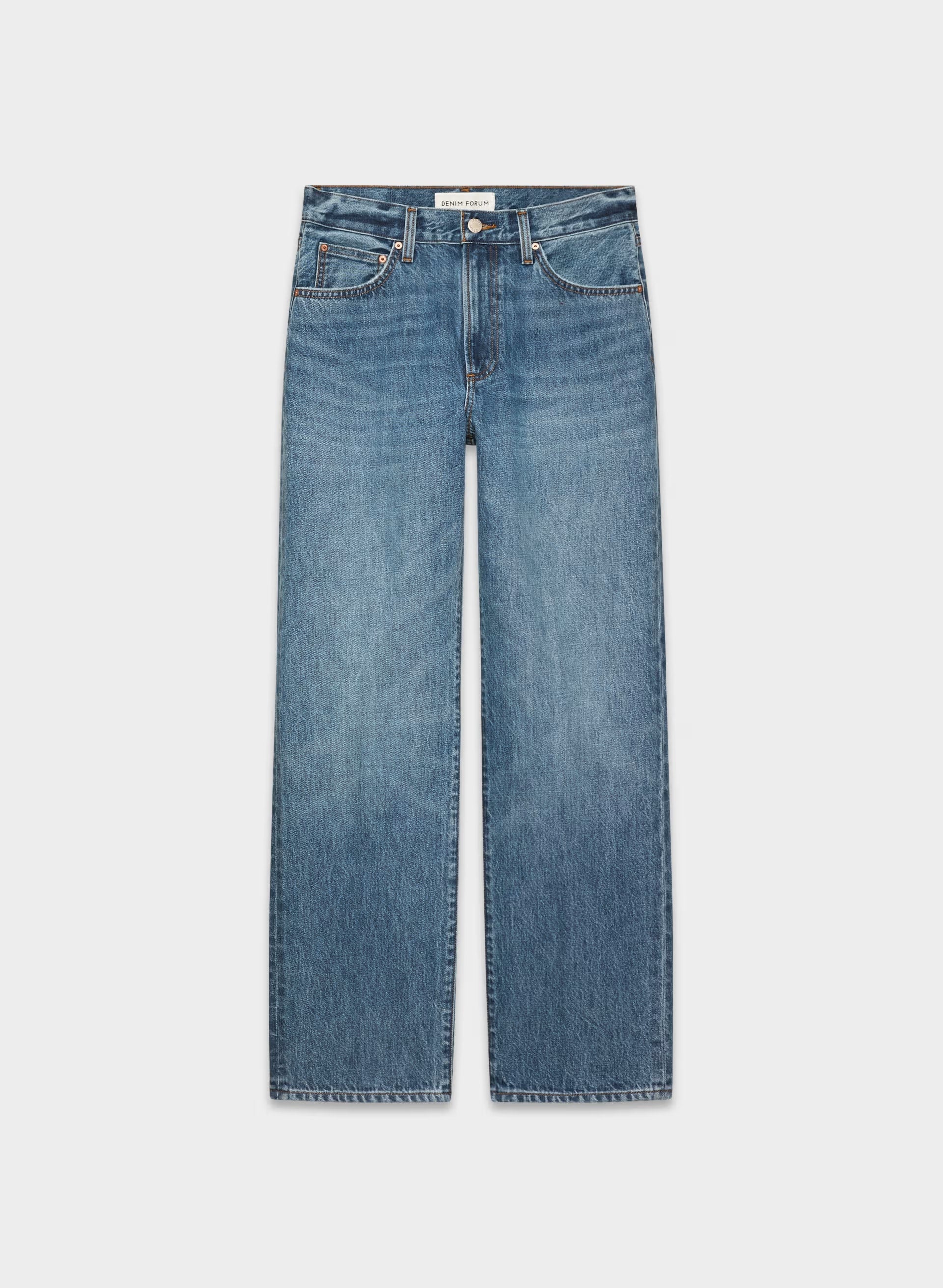 Denim Forum The '90s Marlo Hi-Rise Baggy Jean - 5 YRS KISS N TELL BLEU
