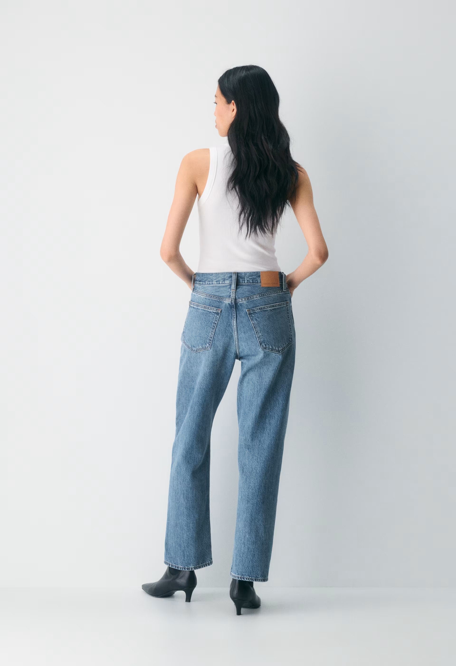 Denim Forum The '90s Marlo Hi-Rise Baggy Jean - 5 YRS KISS N TELL BLEU