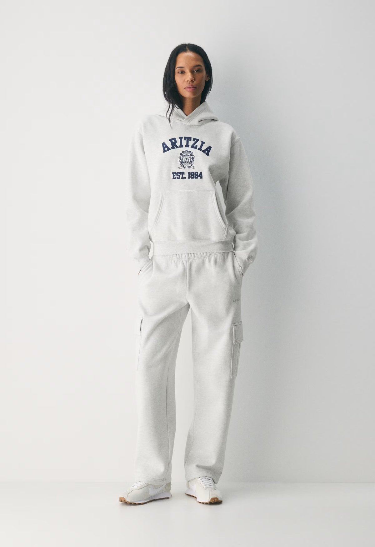 Cozy Sweatfleece Mega Cargo™ Sweatpant - HEATHER CLOUD WHITE