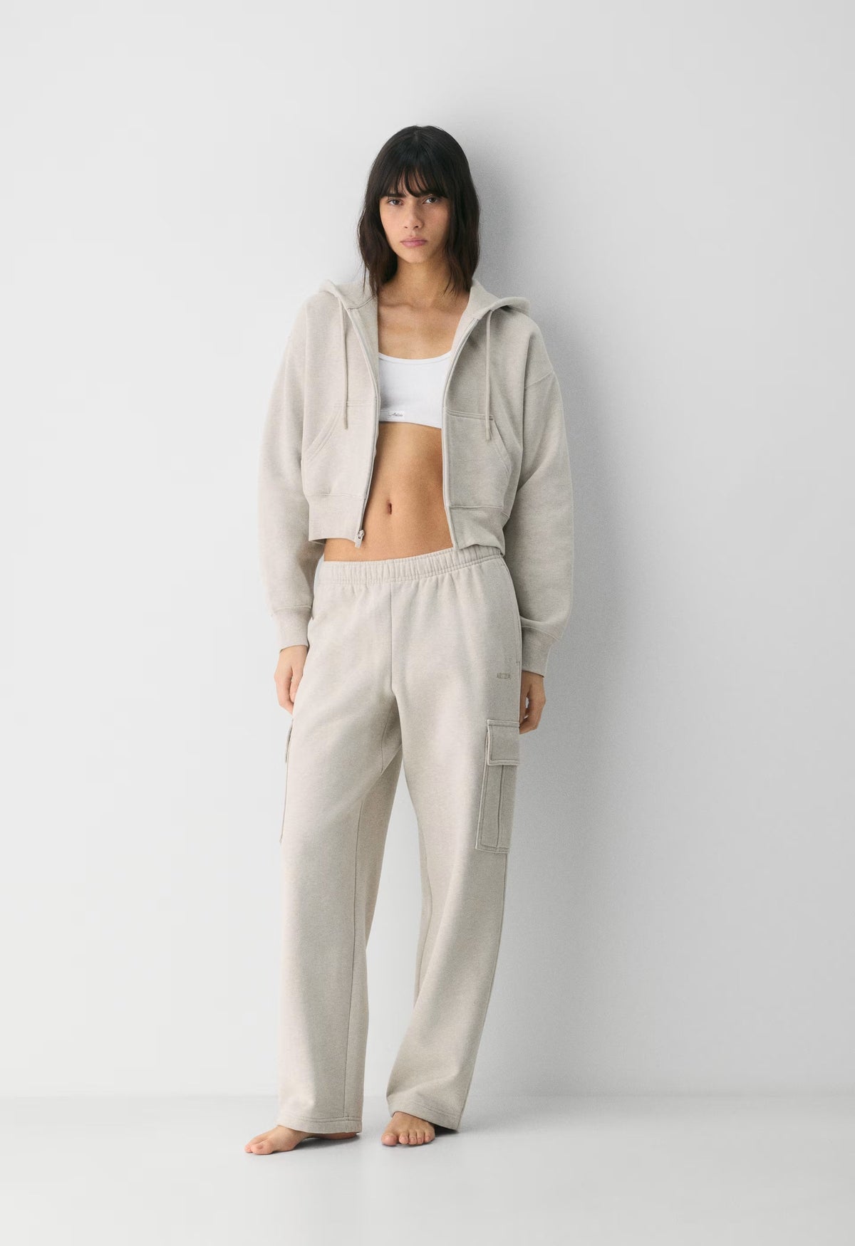 Cozy Sweatfleece Mega Cargo™ Sweatpant - HEATHER ECRU