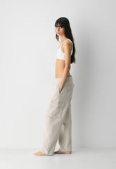 Cozy Sweatfleece Mega Cargo™ Sweatpant - HEATHER ECRU
