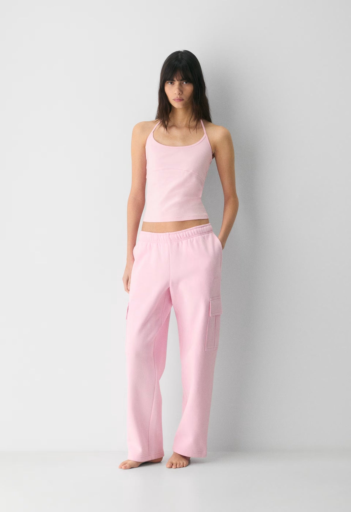 Cozy Sweatfleece Mega Cargo™ Sweatpant - MILKSHAKE PINK