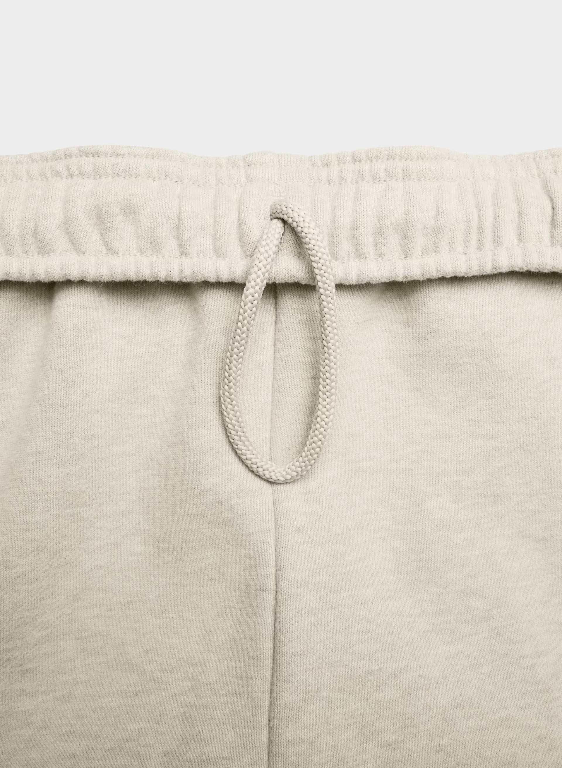 Cozy Sweatfleece Mega Jogger - HEATHER ECRU