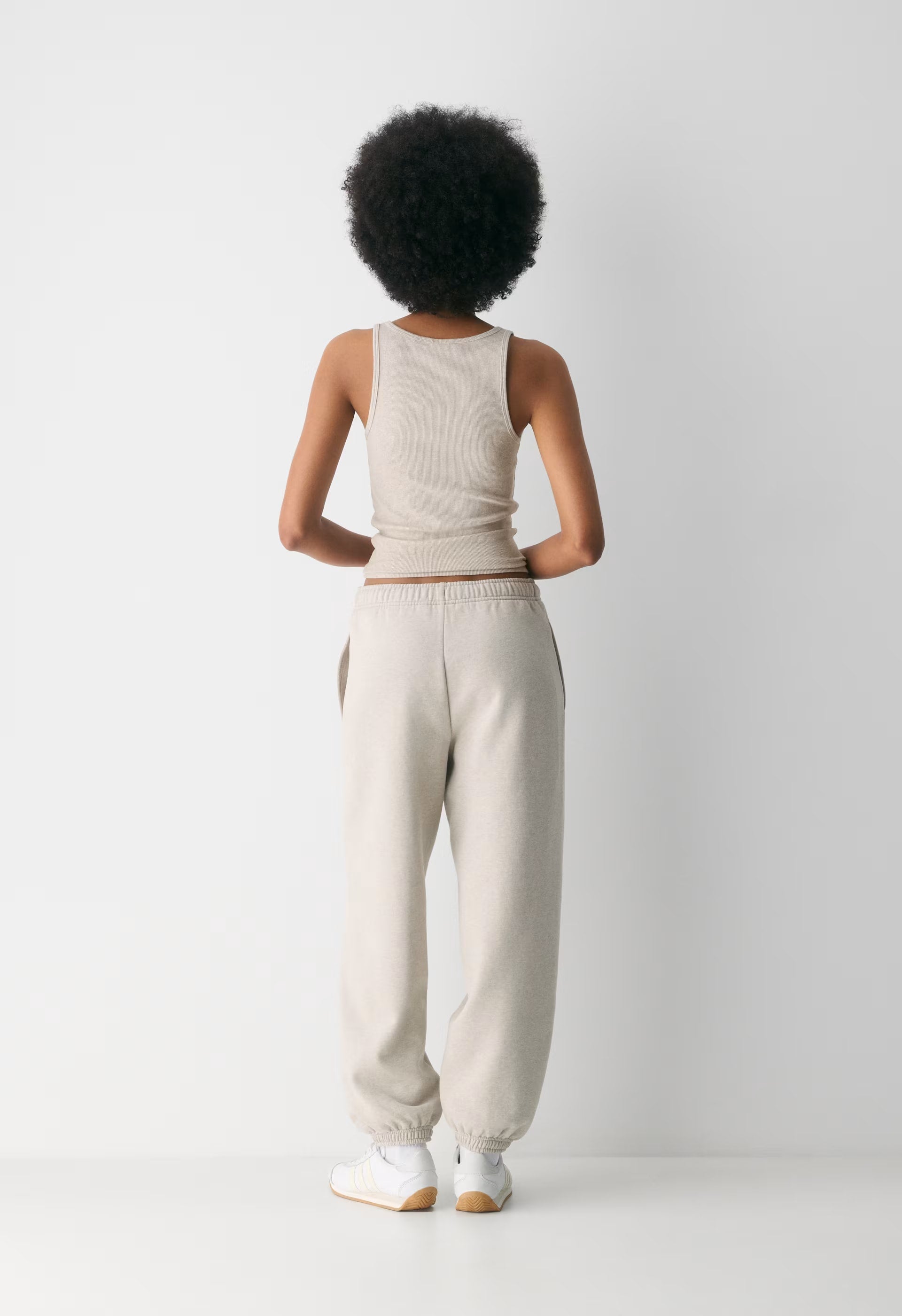 Cozy Sweatfleece Mega Jogger - HEATHER ECRU