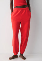 Cozy Sweatfleece Mega Jogger - CHERRYBOMB RED