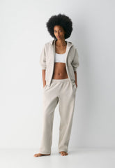 Cozy Sweatfleece Mega Straight™ Sweatpant - HEATHER ECRU