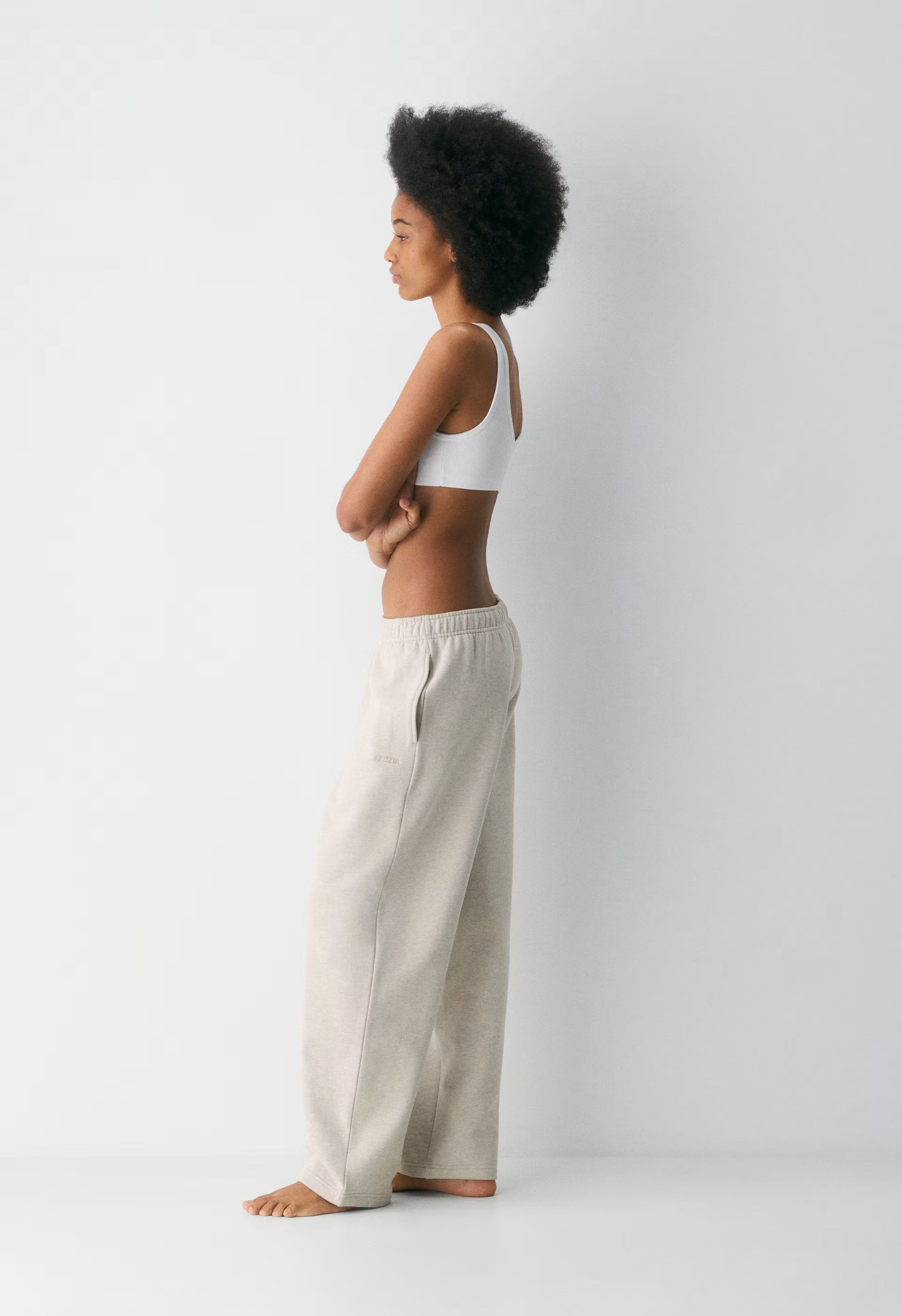 Cozy Sweatfleece Mega Straight™ Sweatpant - HEATHER ECRU