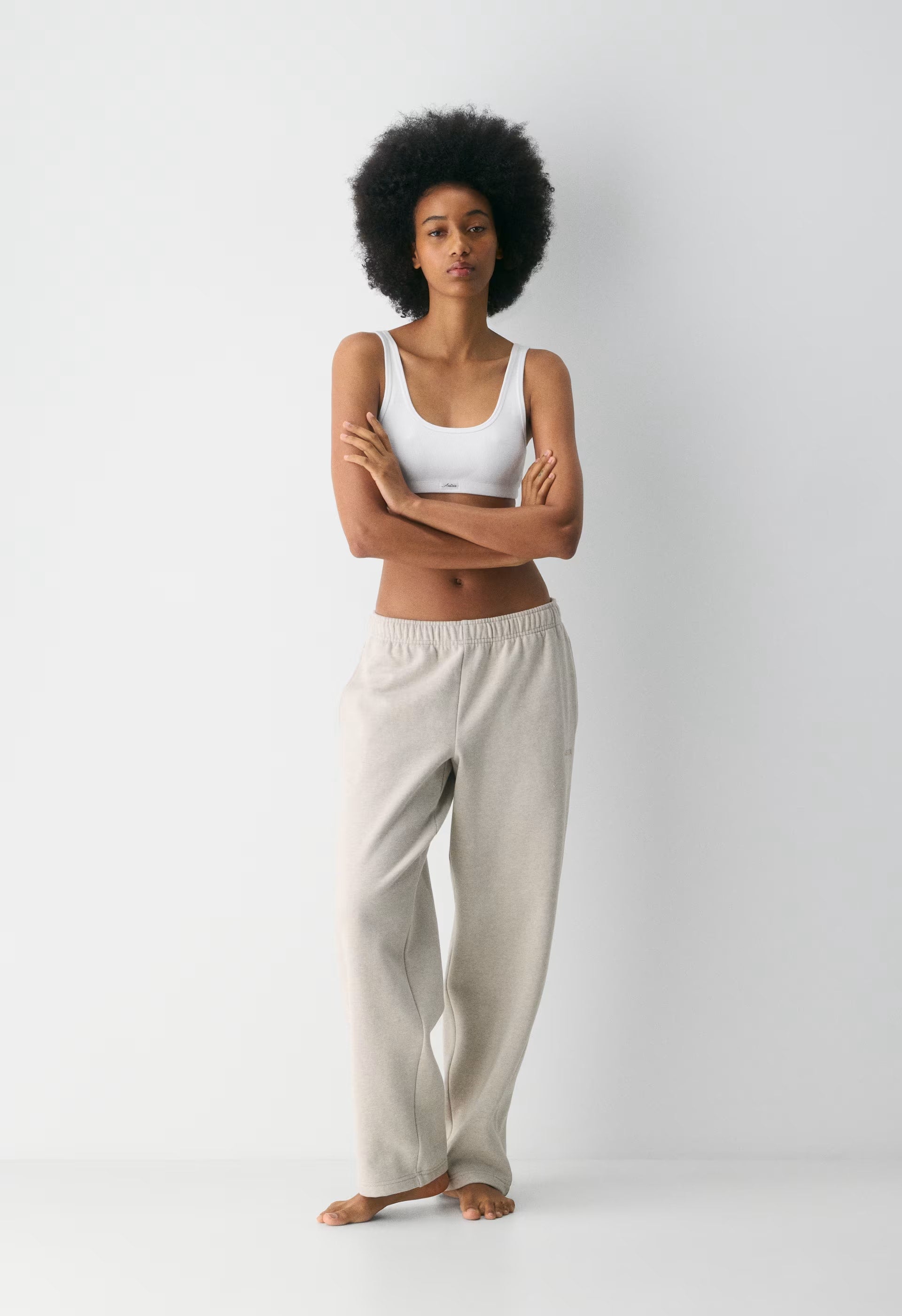 Cozy Sweatfleece Mega Straight™ Sweatpant - HEATHER ECRU