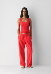 Cozy Sweatfleece Mega Straight™ Sweatpant - CHERRYBOMB RED