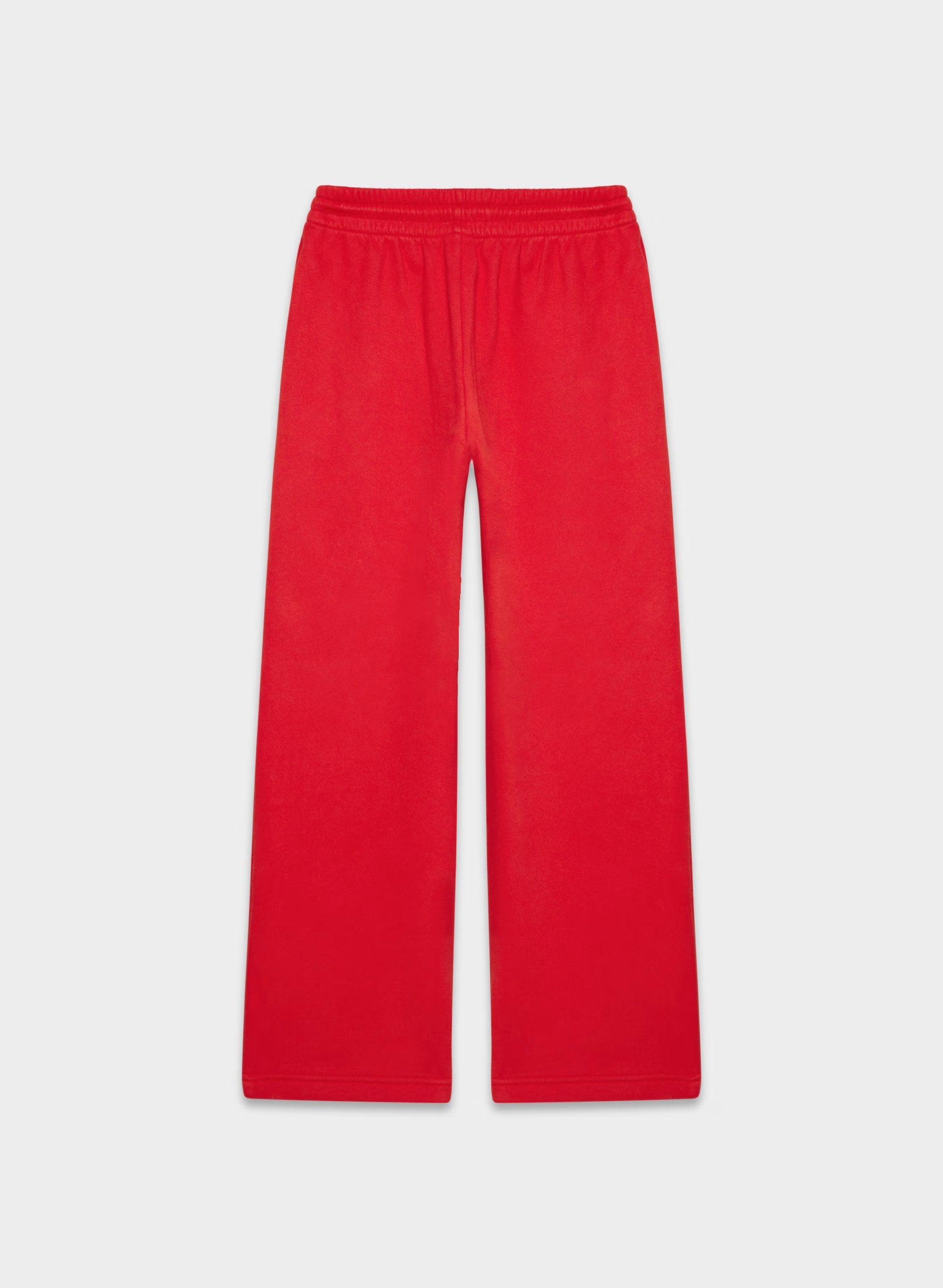 Cozy Sweatfleece Boyfriend Wide Sweatpant - FLASHING RED