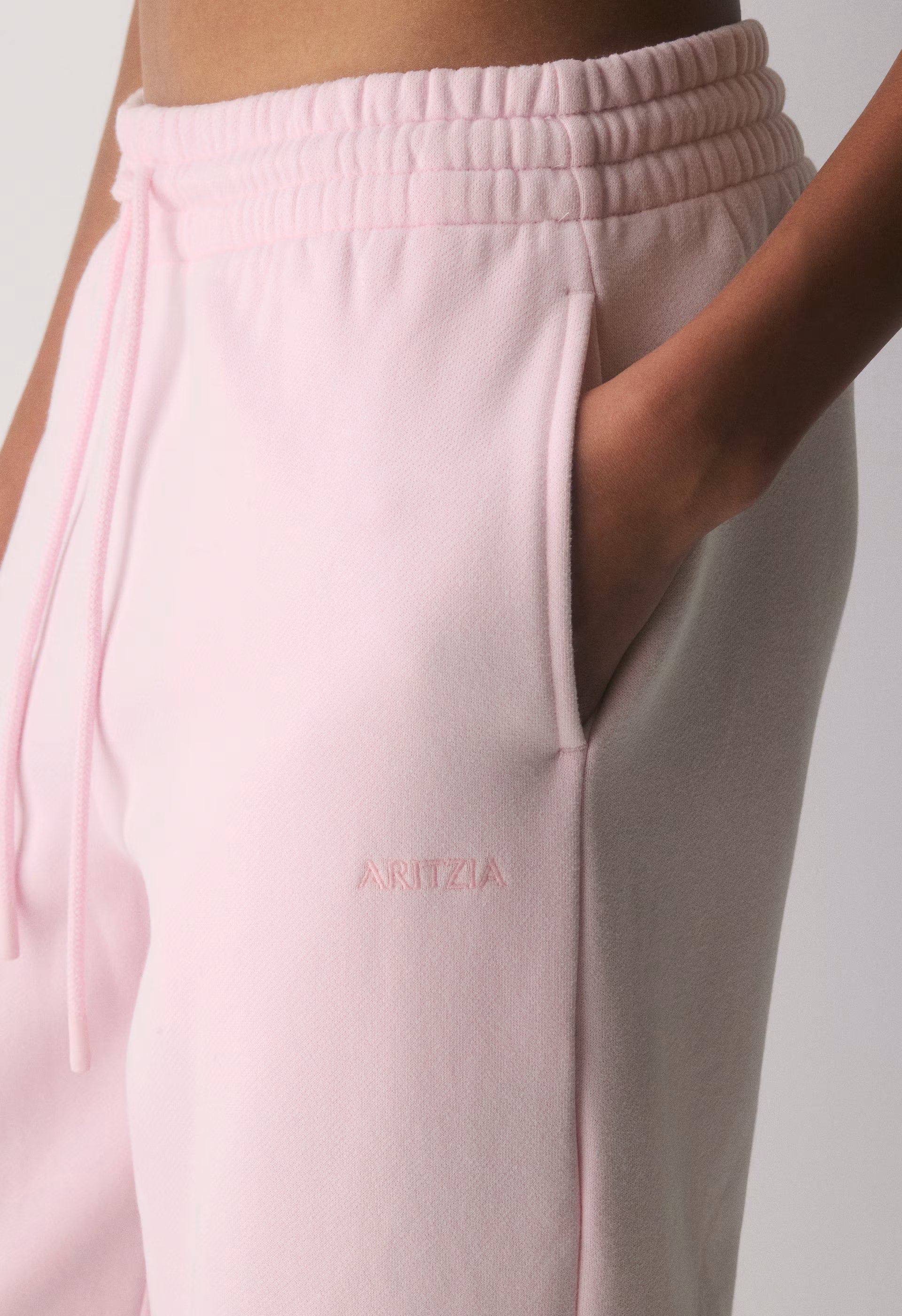 Cozy Sweatfleece Boyfriend Wide Sweatpant - VILLA PINK