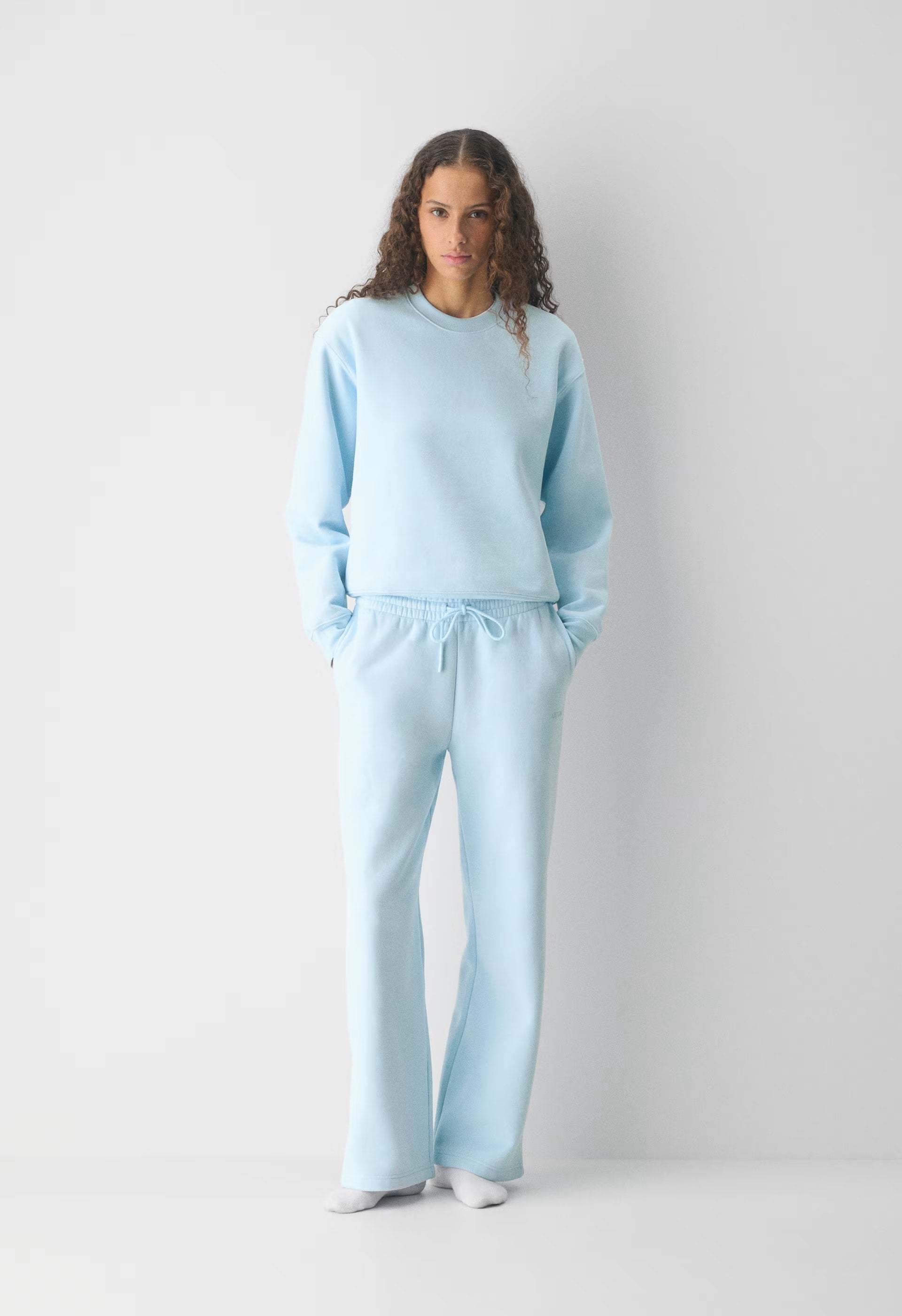 Cozy Sweatfleece Boyfriend Wide Sweatpant - VILLA BLUE