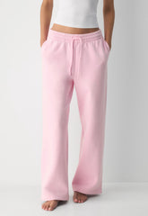Cozy Sweatfleece Boyfriend Wide Sweatpant - MILKSHAKE PINK