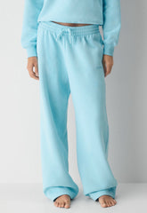 Cozy Sweatfleece Boyfriend Wide Sweatpant - PANORAMA BLUE