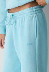 Cozy Sweatfleece Boyfriend Wide Sweatpant - PANORAMA BLUE