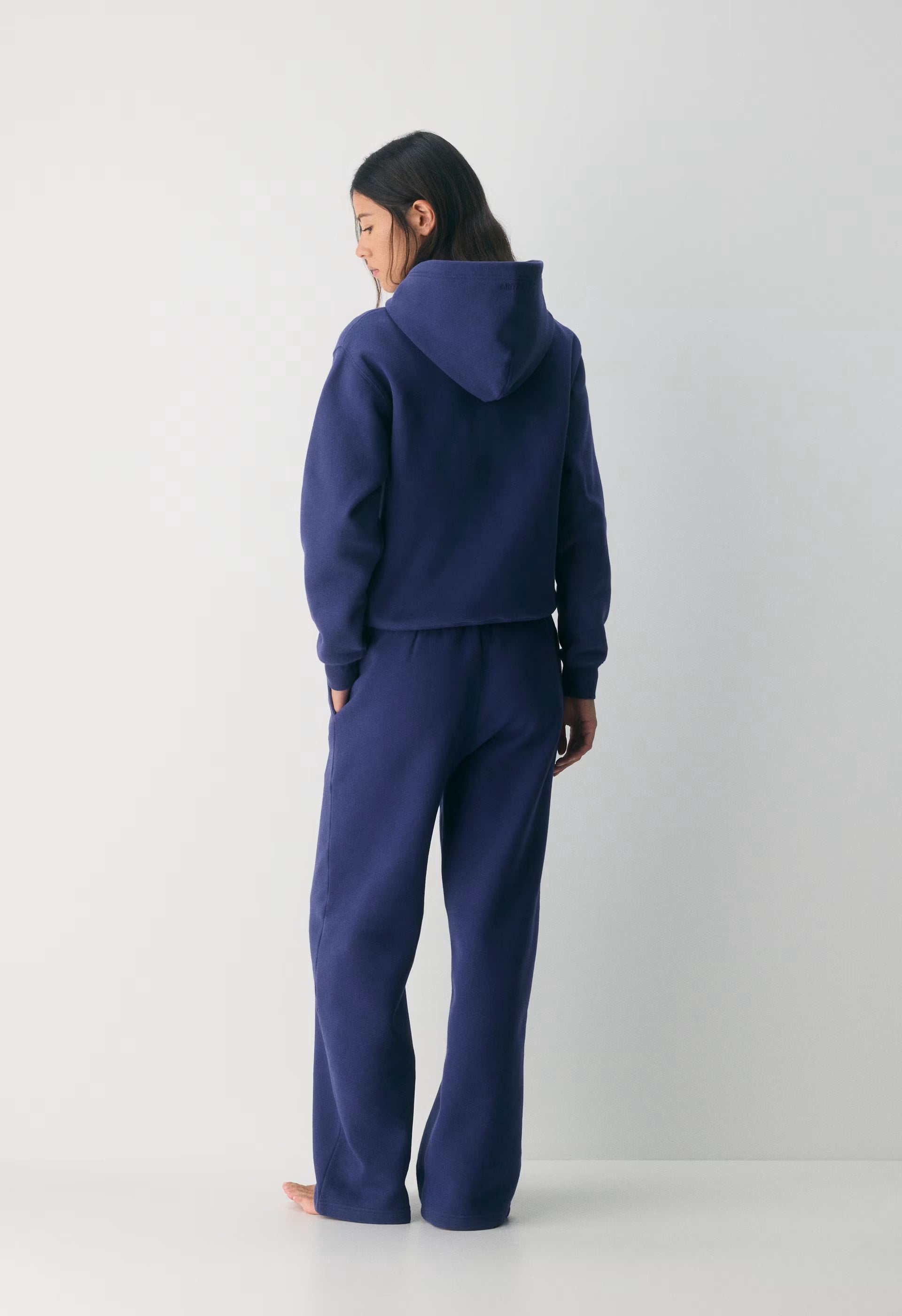 Cozy Sweatfleece Boyfriend Wide Sweatpant - HARBOUR NAVY