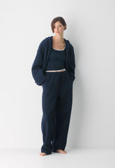 Cozy Sweatfleece Boyfriend Barrel Sweatpant - ADMIRAL