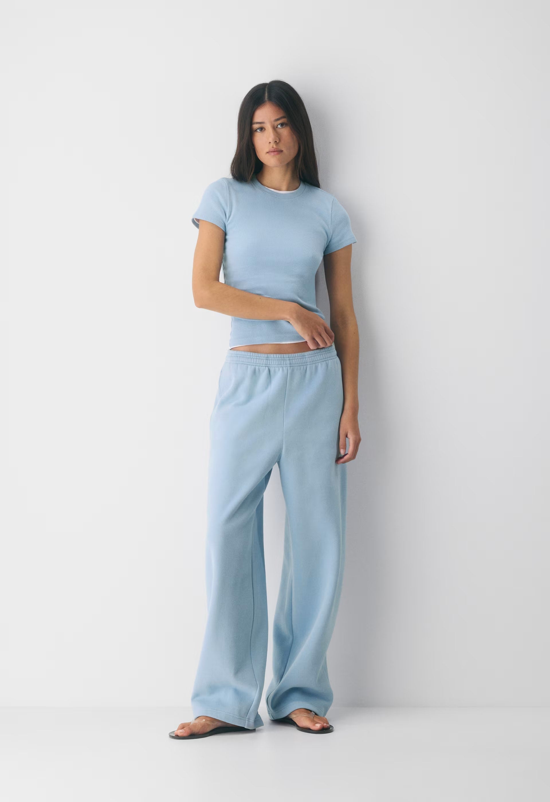 Cozy Sweatfleece Boyfriend Barrel Sweatpant - HEATHER ECRU