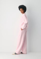Cozy Sweatfleece Boyfriend Barrel Sweatpant - VILLA PINK