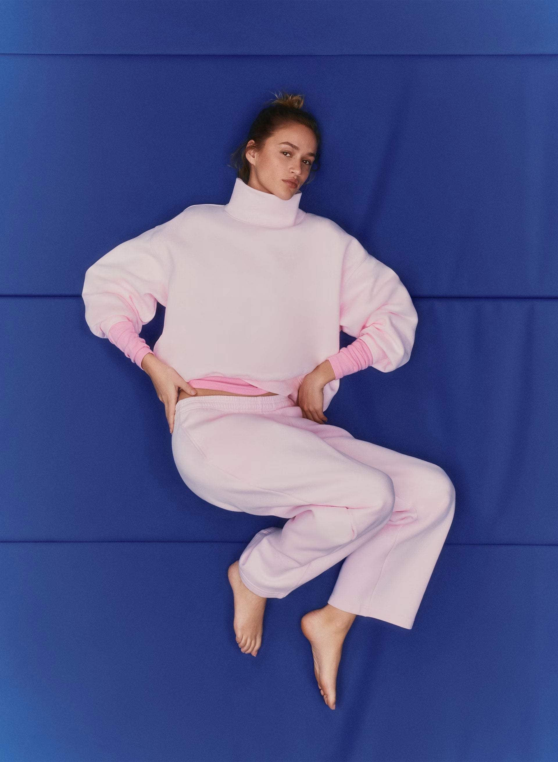 Cozy Sweatfleece Boyfriend Barrel Sweatpant - VILLA PINK