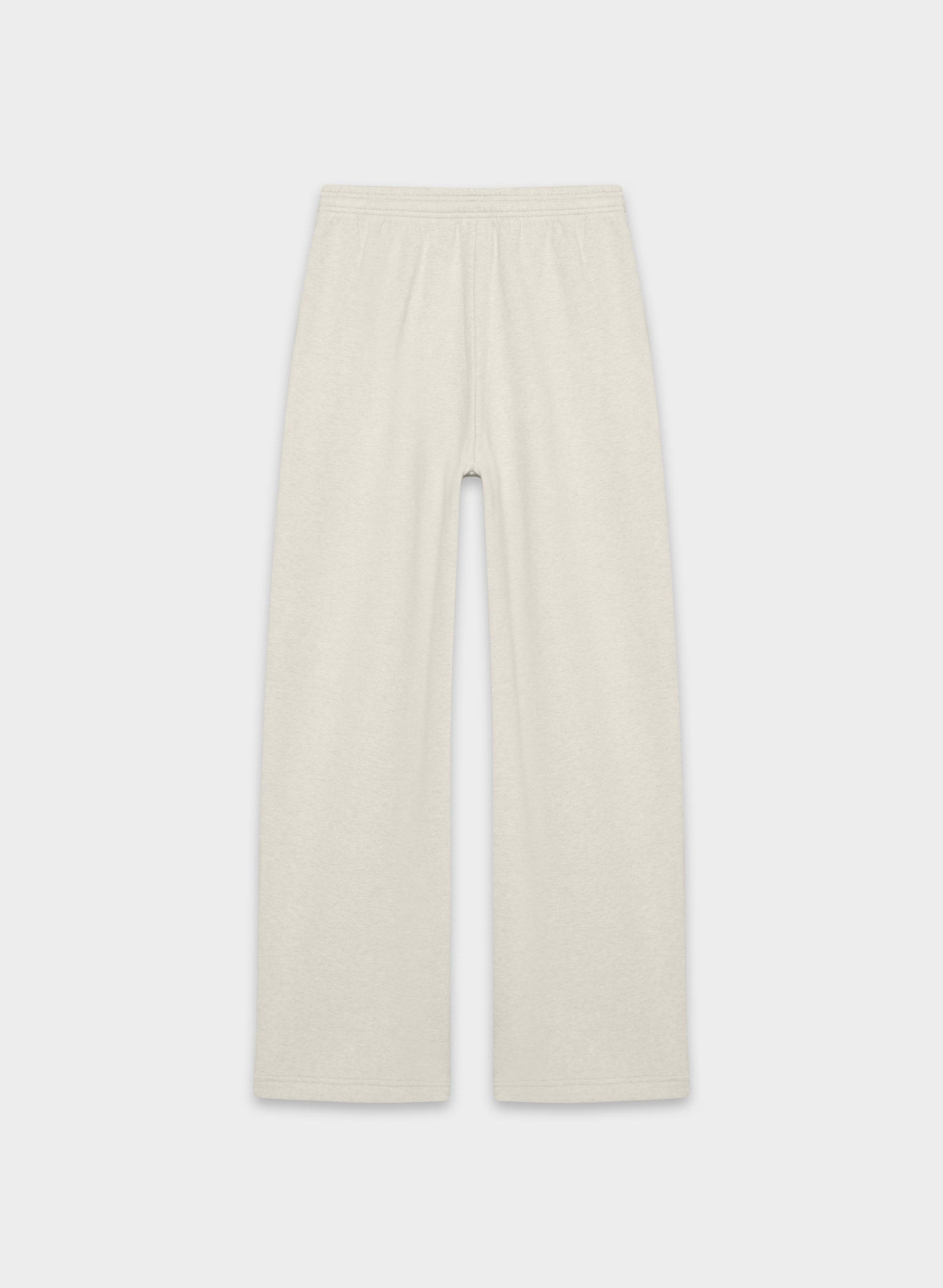 Cozy Sweatfleece Boyfriend Barrel Sweatpant - HEATHER ECRU