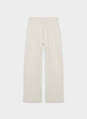 Cozy Sweatfleece Boyfriend Barrel Sweatpant - HEATHER ECRU