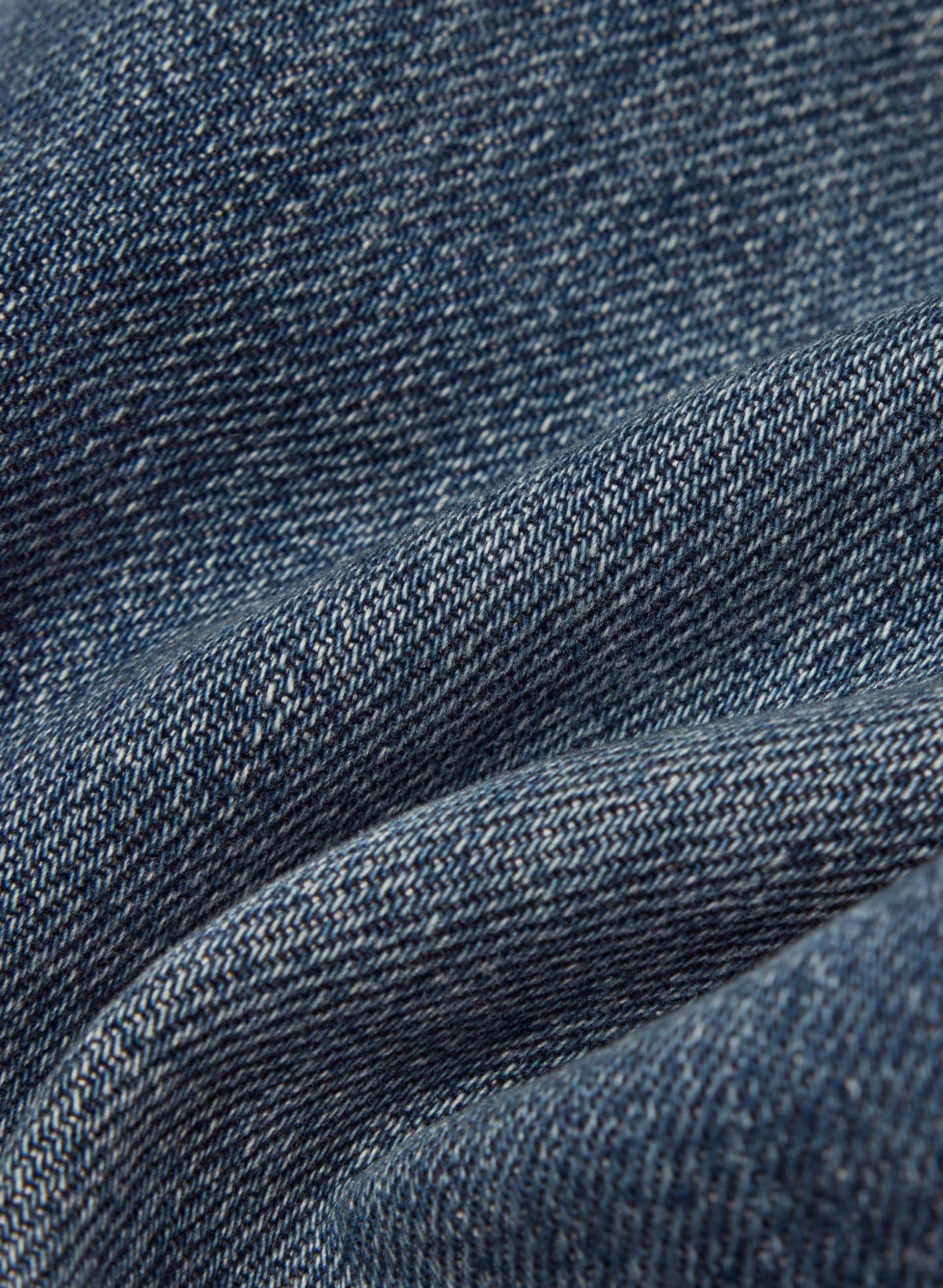 Denim Forum The Arlo Hi-Rise Straight Jean - BE ABOUT DARK BLEU
