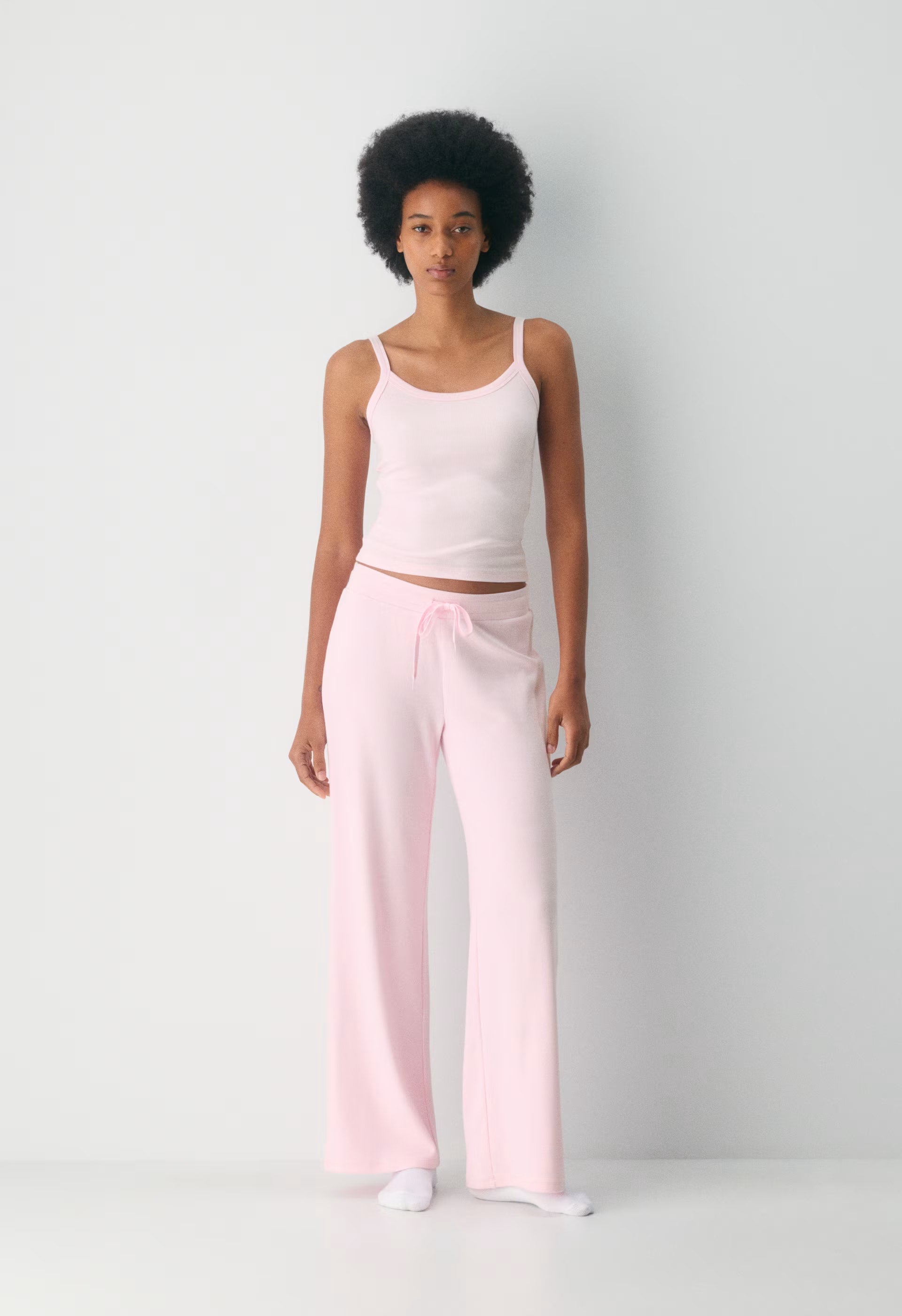 HomeStretch™ Rib Kickback Pant - VILLA PINK