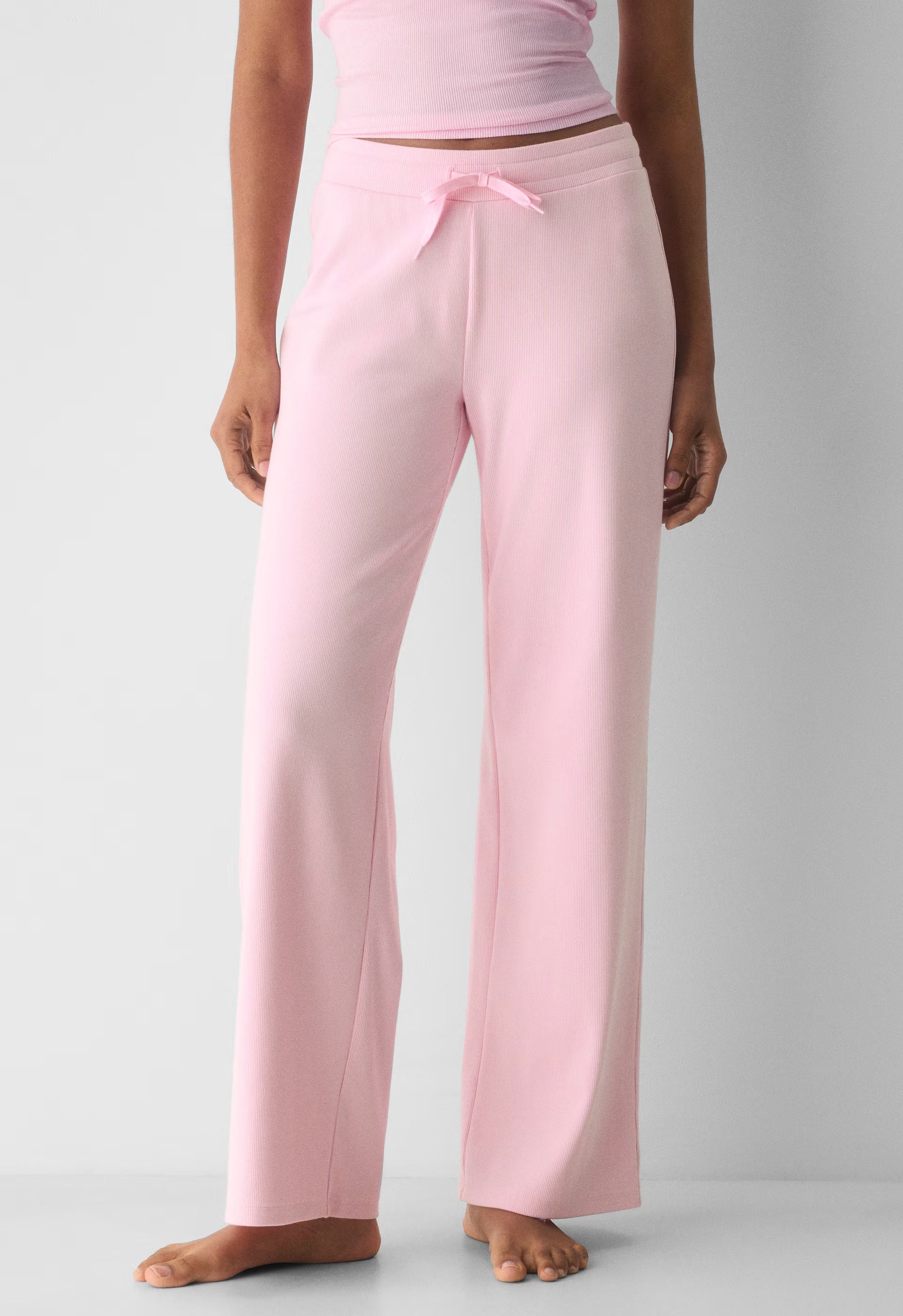 HomeStretch™ Rib Kickback Pant - MILKSHAKE PINK