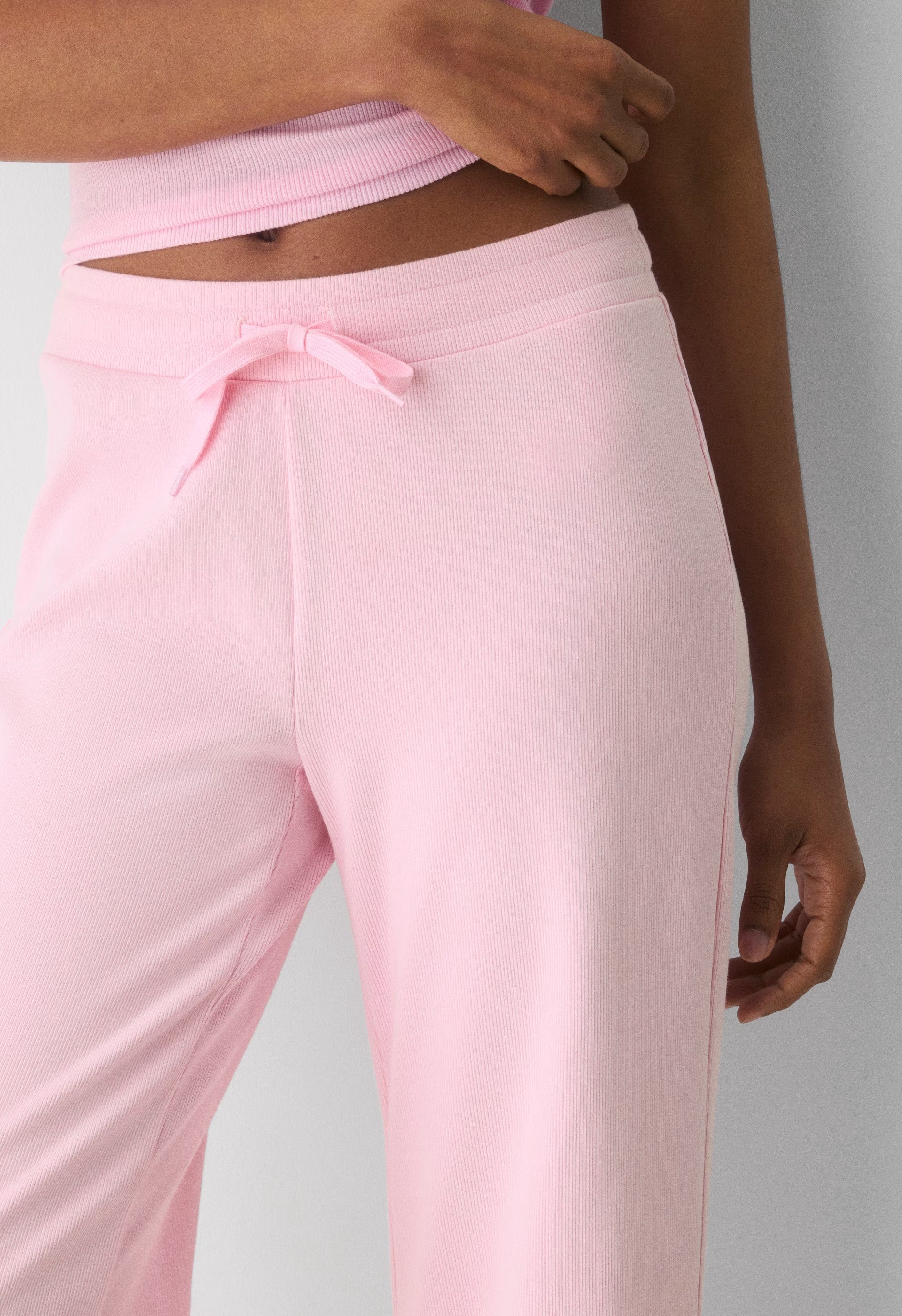 HomeStretch™ Rib Kickback Pant - MILKSHAKE PINK
