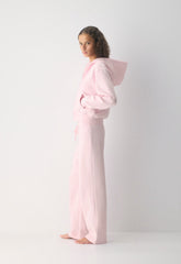 Cozy Sweatfleece Perfect Banded Sweatpant - VILLA PINK