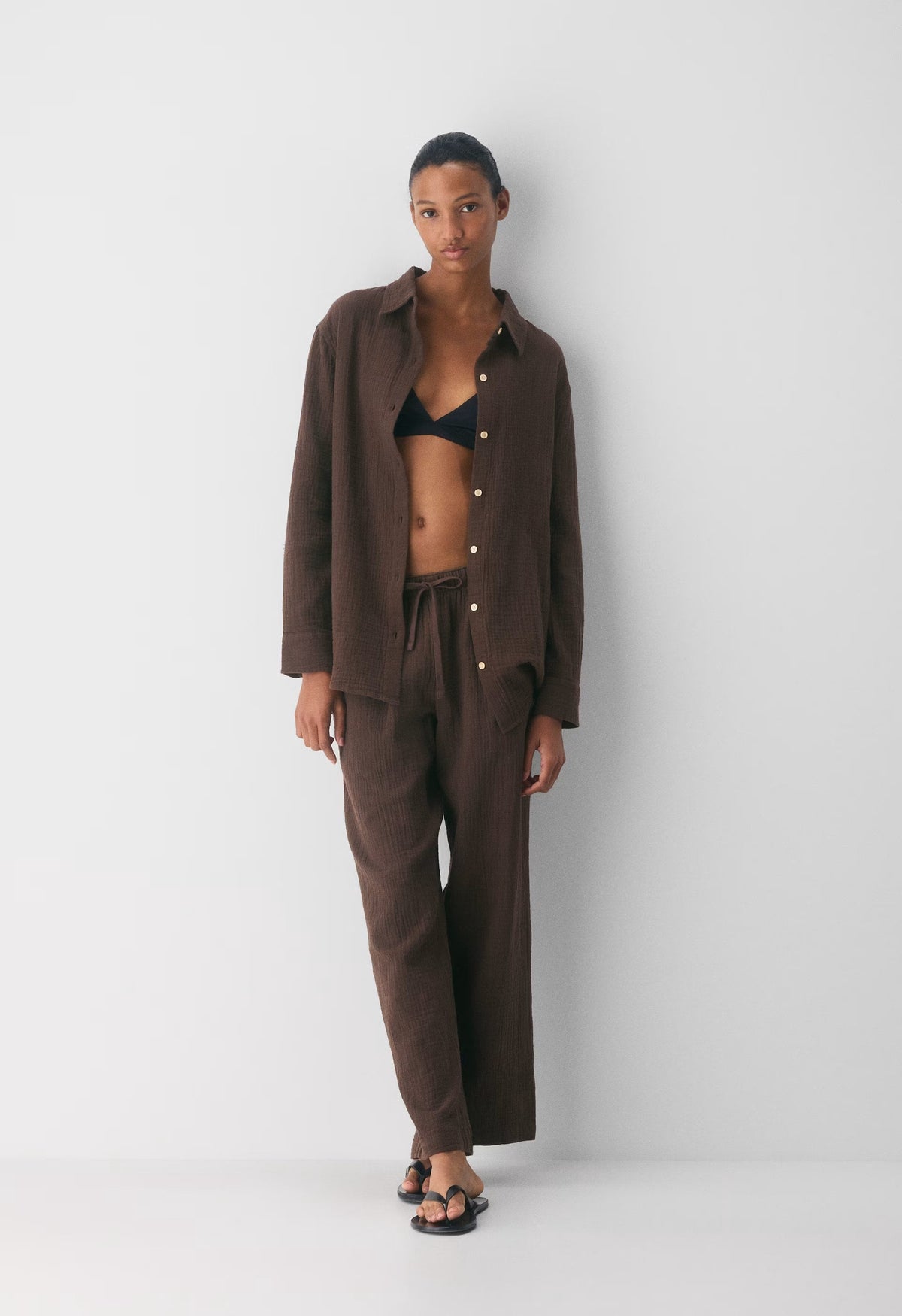 AirPlush Cotton™ Sail Pant - RICH MOCHA BROWN