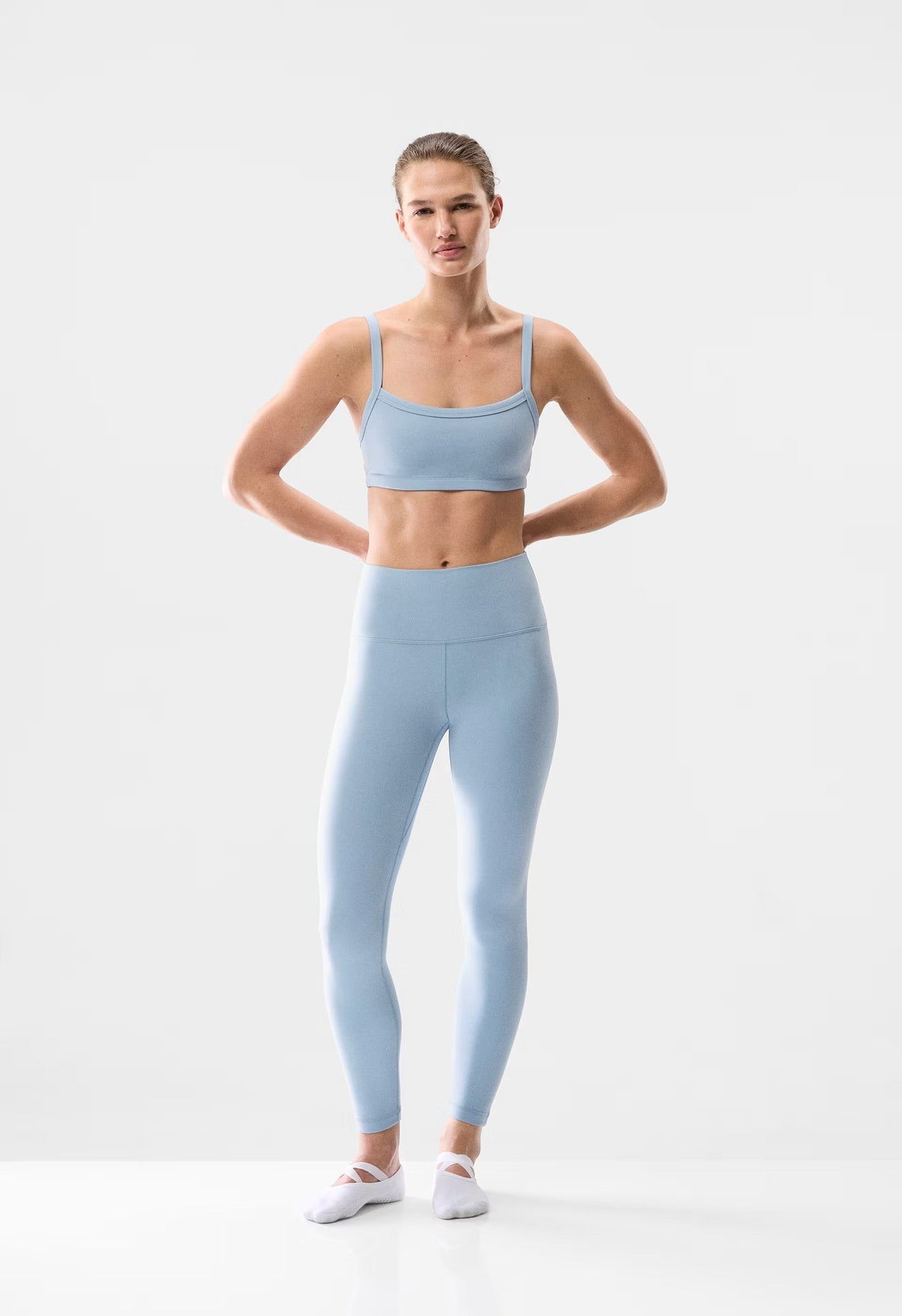 BUTTER Cheeky Hi-Rise 24 Legging - RIPPLE BLUE