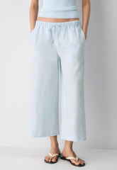 The Lodge Pant™ Cropped - CruiseLinen™ - MIDDAY BLUE
