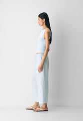 The Lodge Pant™ Cropped - CruiseLinen™ - MIDDAY BLUE