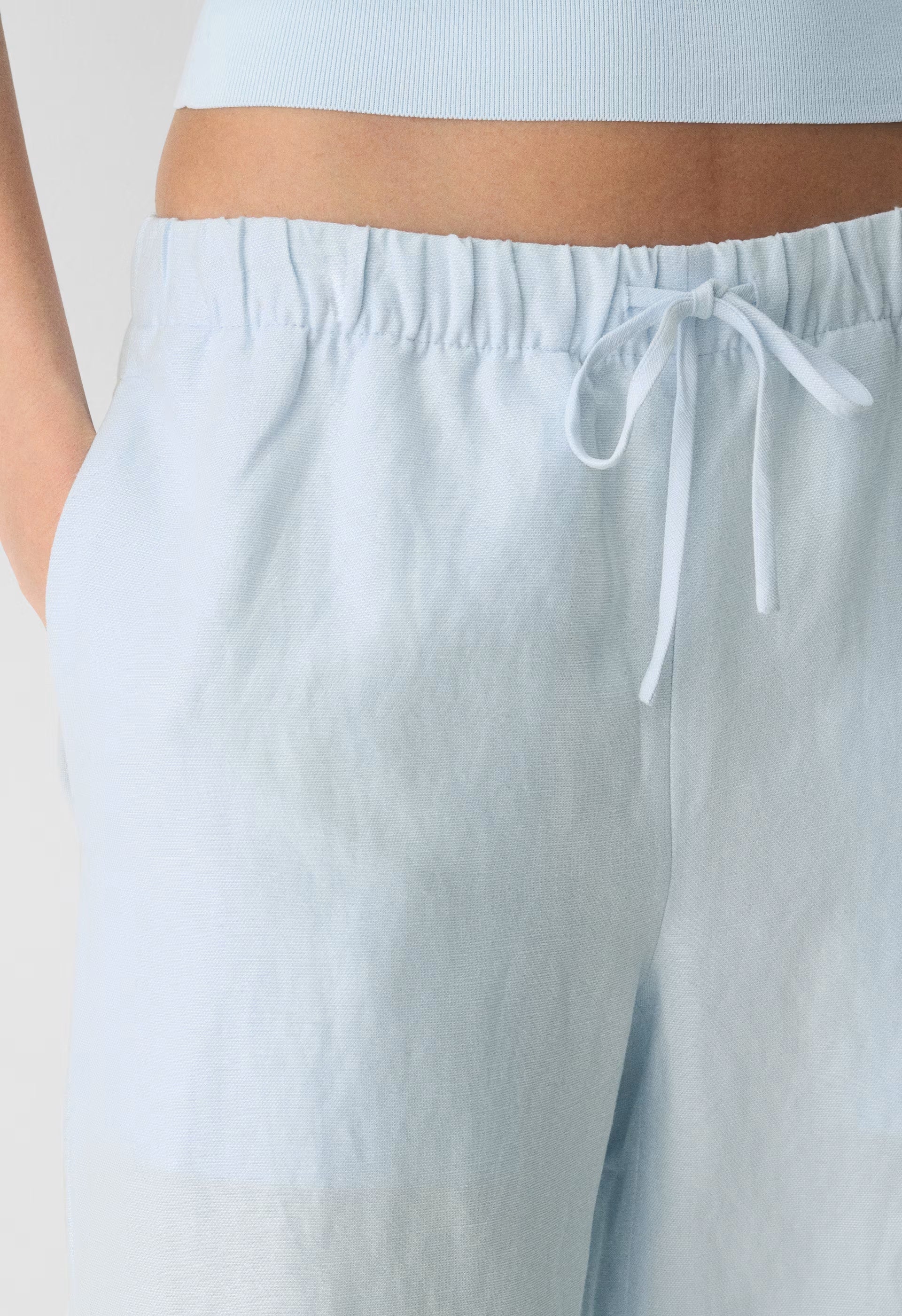 The Lodge Pant™ Cropped - CruiseLinen™ - MIDDAY BLUE