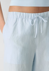The Lodge Pant™ Cropped - CruiseLinen™ - MIDDAY BLUE