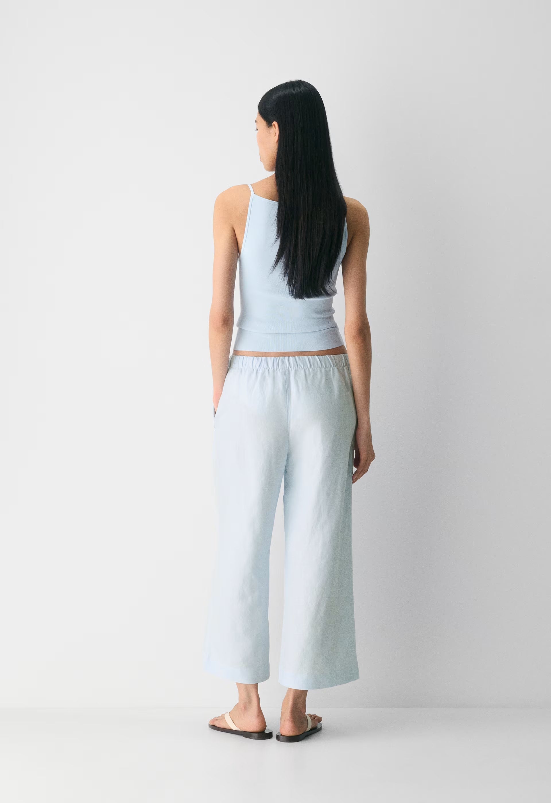 The Lodge Pant™ Cropped - CruiseLinen™ - MIDDAY BLUE