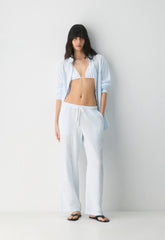 AirPlush Cotton™ Sail Pant - LINSY STRP VILL BL/WH