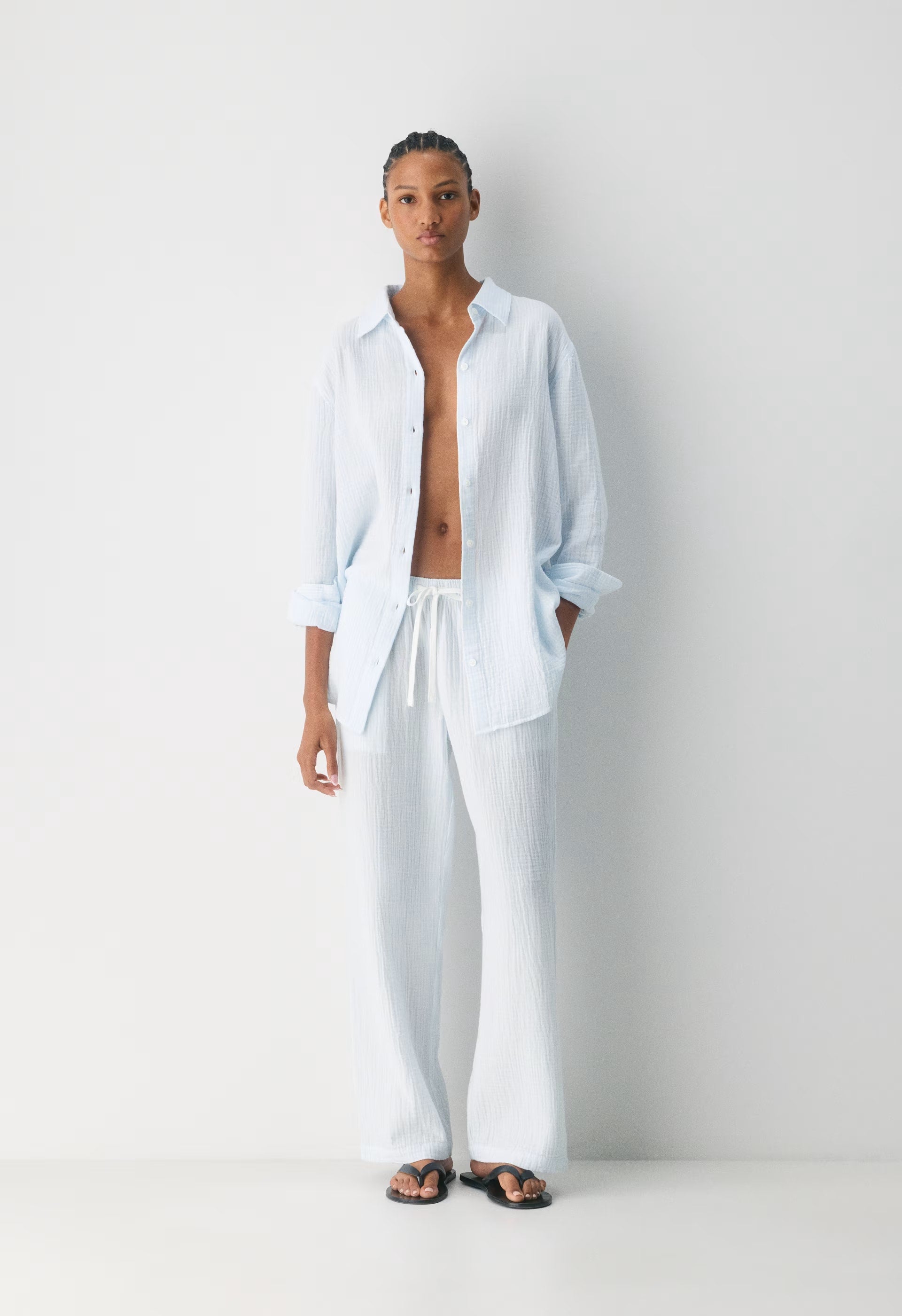 AirPlush Cotton™ Sail Pant - LINSY STRP VILL BL/WH