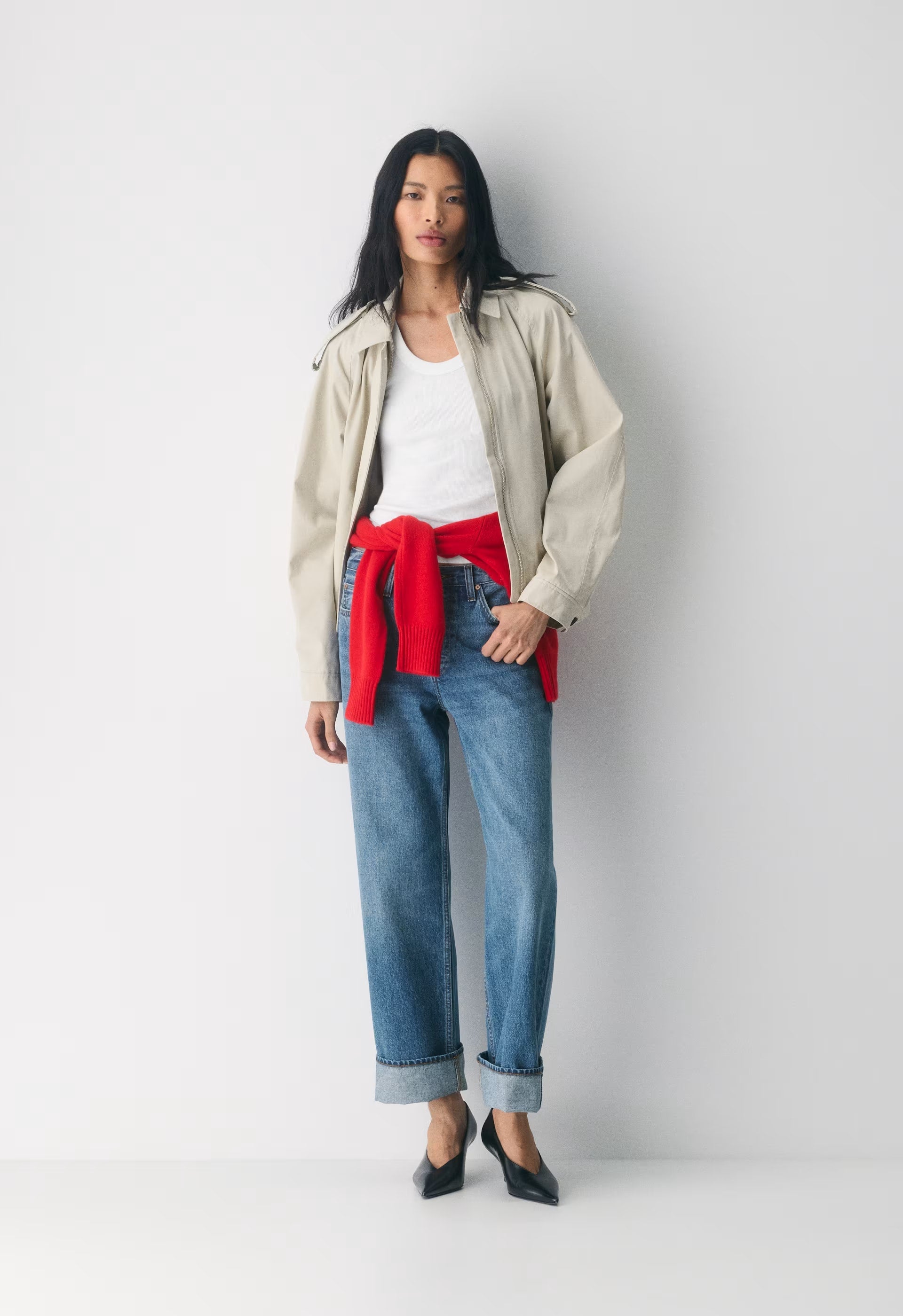 Denim Forum The '90s Vintage Lo-Rise Straight Jean - 5 YRS KISS N TELL BLEU
